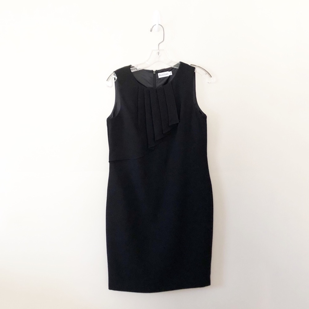 Marvin Richard Black Ruffle Shift Dress Career